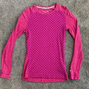 Smartwool pink/orange Long Sleeve Top